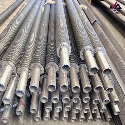 সলিড সেরেশনযুক্ত সর্পিল পাখাযুক্ত বয়লার ফিন টিউব হিট এক্সচেঞ্জার অ্যান্টি-অ্যাশ স্টেইনলেস স্টীল