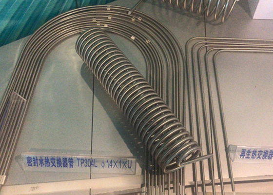 ASTM A213 TP304L বিজোড় স্টেইনলেস টিউব / স্টেইনলেস স্টীল তাপ এক্সচেঞ্জার টিউব