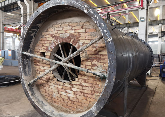 1.25MPA ASME উল্লম্ব গ্যাস বহিস্কার কম্বি বয়লার টাইটেনিং টিউব ব্যবস্থা